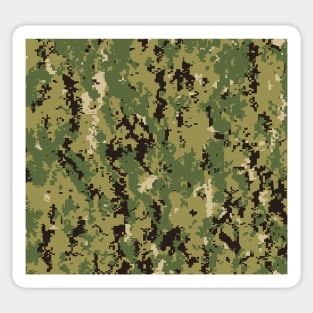 Navy Digital Uniform Pattern Sticker